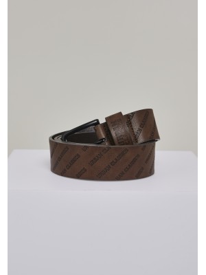 Колан в кафяв цвят Urban Classics Allover Logo 