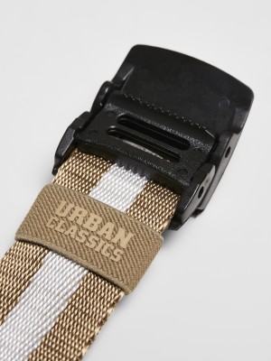 Колан в бежов цвят Urban Classics Centre Stripe