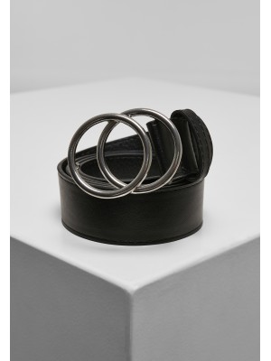 Колан в черен цвят Urban Classics Ring Buckle от синтетична кожа