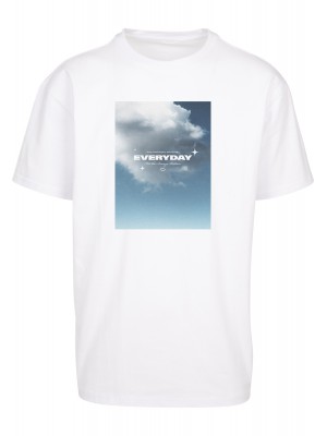 Мъжка тениска в бял цвят Mister Tee Everyday Oversize 