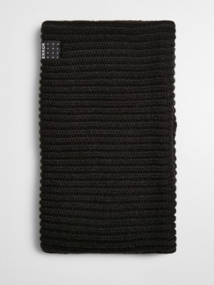 Комплект шапка и шал в черен цвят Mister Tee Error Knit 