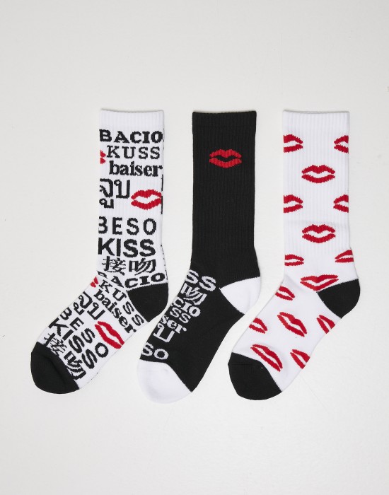 Комплект три чифта чорапи на целувки Mister Tee Kiss, Mister Tee, Чорапи - Complex.bg