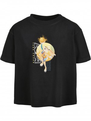 Детска тениска в черен цвят Mister Tee Space Jam Lola Playing Cropped 