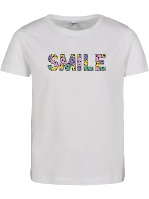 Детска тениска в бял цвят Mister Tee Colorful Smile Short Sleeve