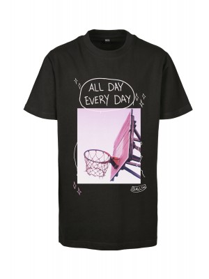 Детска тениска в черен цвят Mister Tee All Day Every Day Pink  