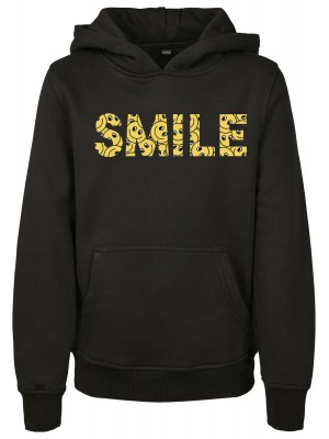 Детски суичър в черен цвят Mister Tee Yellow Smile Box 