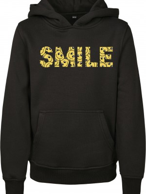Детски суичър в черен цвят Mister Tee Yellow Smile Box 