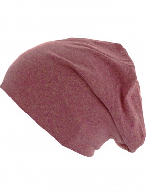 Бийни шапка в червен цвят MSTRDS Heather Jersey Beanie 