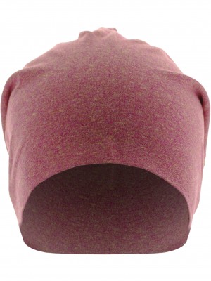 Бийни шапка в червен цвят MSTRDS Heather Jersey Beanie 