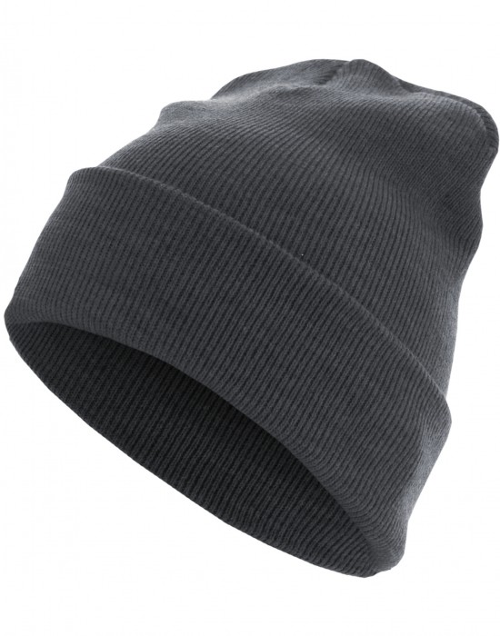 Бийни шапка в тъмносив цвят MSTRDS Beanie Basic Flap Long Version h.grey, Masterdis, Шапки бийнита - Complex.bg