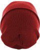 Бийни шапка в червен цвят MSTRDS Beanie Basic Flap Long Version, Masterdis, Шапки бийнита - Complex.bg