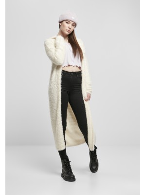 Ladies Hooded Feather Cardigan whitesand XXL