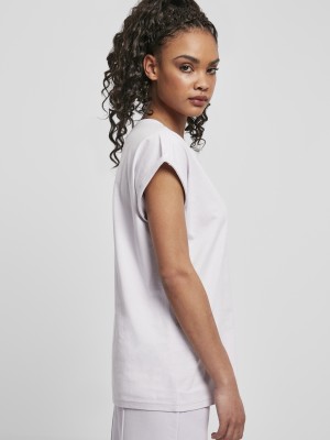 Дамска тениска в светло лилав цвят Urban Classics от органичен памук