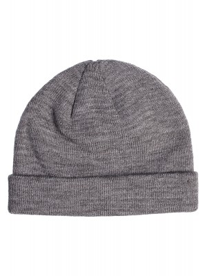 Бийни шапка с сив цвят MSTRDS Short Cuff Knit Beanie 
