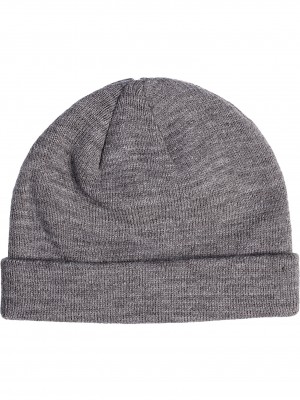 Бийни шапка с сив цвят MSTRDS Short Cuff Knit Beanie 