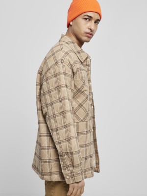 Мъжко карирано яке в бежов цвят Southpole 