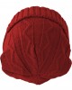 Бийни шапка в червен цвят MSTRDS Beanie Cable Flap, Masterdis, Шапки бийнита - Complex.bg