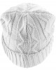 Бийни шапка в бял цвят MSTRDS Beanie Cable Flap, Masterdis, Шапки бийнита - Complex.bg