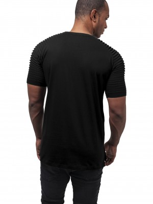 Мъжка тениска с ръкави реглан в черен цвят Urban Classics
