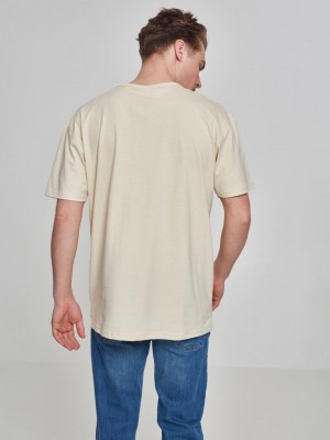 Мъжка уголемена тениска Oversized Urban Classics sand 