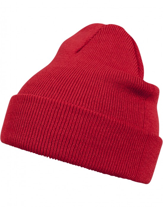Бийни шапка в червен цвят MSTRDS Beanie Basic Flap red, Masterdis, Шапки бийнита - Complex.bg