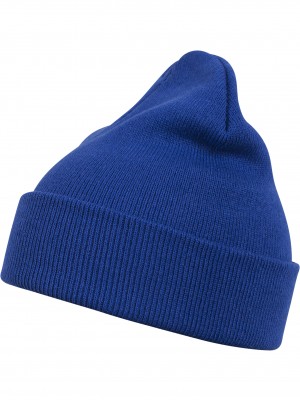 Бийни шапка в кралско син цвят Beanie Basic Flap royal