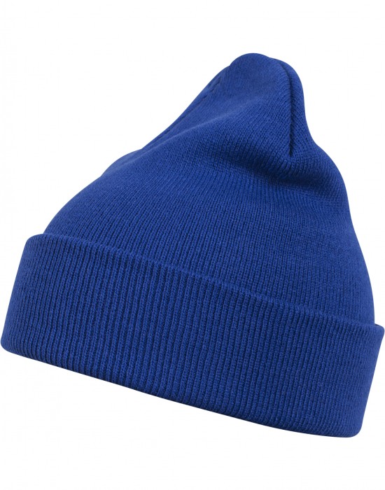Бийни шапка в кралско син цвят Beanie Basic Flap royal, Masterdis, Шапки бийнита - Complex.bg