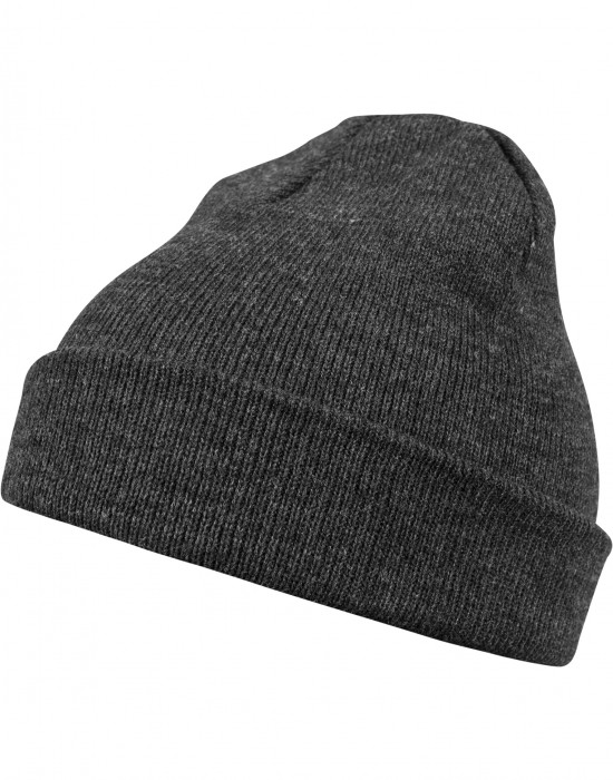 Бийни шапка в тъмносив цвят MSTRDS Beanie Basic Flap h.charcoal, Masterdis, Шапки бийнита - Complex.bg