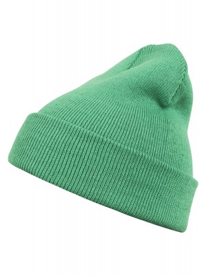 Бийни шапка в зелен цвят MSTRDS Beanie Basic Flap kelly  Бийни шапка в зелен цвят MSTRDS Beanie Basic Flap kelly