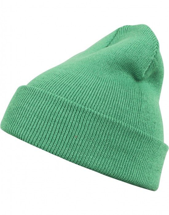 Бийни шапка в зелен цвят MSTRDS Beanie Basic Flap kelly, Masterdis, Шапки бийнита - Complex.bg