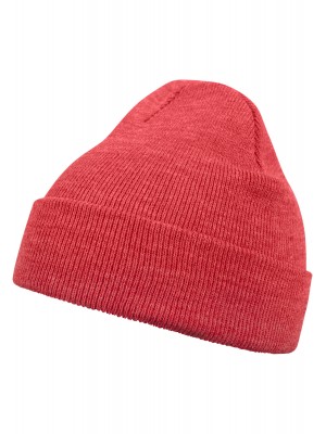 Бийни шапка в светлочервен цвят MSTRDS Beanie Basic Flap h.red 