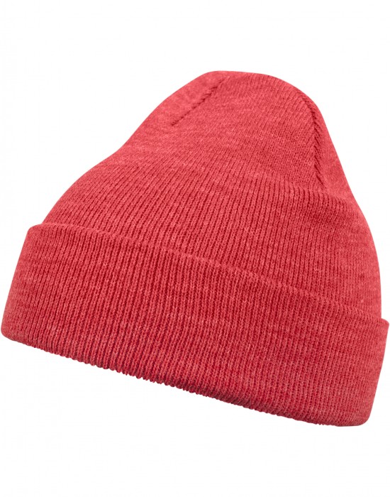 Бийни шапка в светлочервен цвят MSTRDS Beanie Basic Flap h.red, Masterdis, Шапки бийнита - Complex.bg