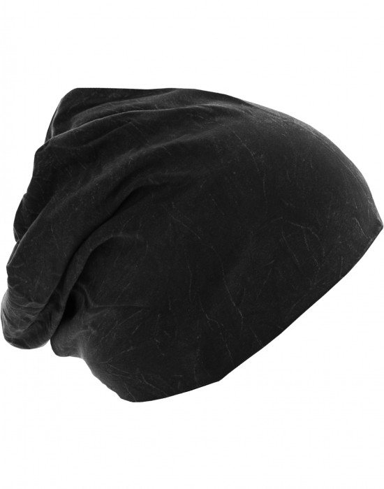 Бийни шапка в черен цвят MSTRDS Stonewashed Jersey Beanie, Masterdis, Шапки бийнита - Complex.bg