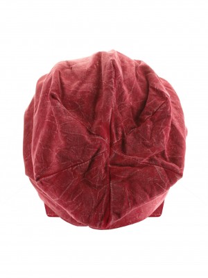 Бийни шапка в червен цвят MSTRDS Stonewashed Jersey Beanie 