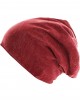 Бийни шапка в червен цвят MSTRDS Stonewashed Jersey Beanie, Masterdis, Шапки бийнита - Complex.bg