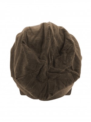 Бийни шапква в кафяв цвят MSTRDS Stonewashed Jersey Beanie 