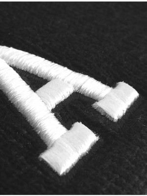 Бийни шапка в черен цвят MSTRDS Letter Cuff Knit Beanie A 