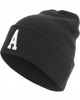 Бийни шапка в черен цвят MSTRDS Letter Cuff Knit Beanie A, Masterdis, Шапки бийнита - Complex.bg