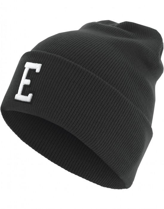 Бийни шапка в черен цвят MSTRDS Letter Cuff Knit Beanie E, Masterdis, Шапки бийнита - Complex.bg