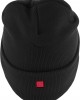 Бийни шапка в черен цвят MSTRDS Letter Cuff Knit Beanie H, Masterdis, Шапки бийнита - Complex.bg