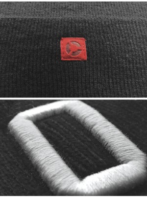 Бийни шапка в черен цвят MSTRDS Letter Cuff Knit Beanie O 