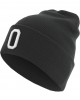 Бийни шапка в черен цвят MSTRDS Letter Cuff Knit Beanie O, Masterdis, Шапки бийнита - Complex.bg