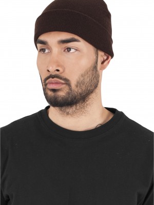 Шапка бийни в кафяв цвят Heavyweight Beanie 