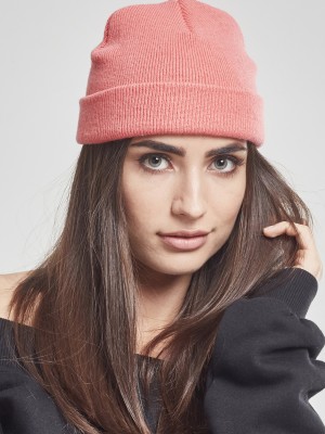 Шапка бийни в цвят корал Heavyweight Beanie