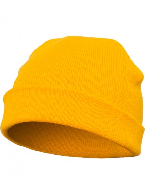 Шапка бийни в жълт цвят Heavyweight Beanie gold