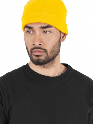 Шапка бийни в жълт цвят Heavyweight Beanie gold