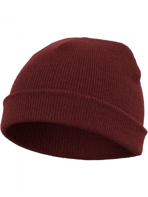 Шапка бийни в тъмночервен цвят Heavyweight Beanie 