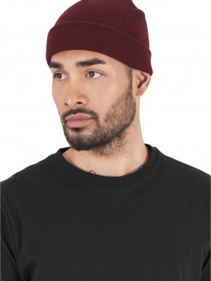 Шапка бийни в тъмночервен цвят Heavyweight Beanie 