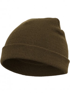 Шапка бийни в масленозелен цвят Heavyweight Beanie