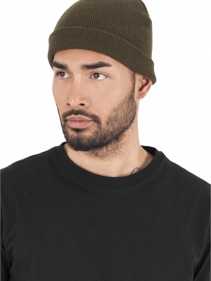 Шапка бийни в масленозелен цвят Heavyweight Beanie